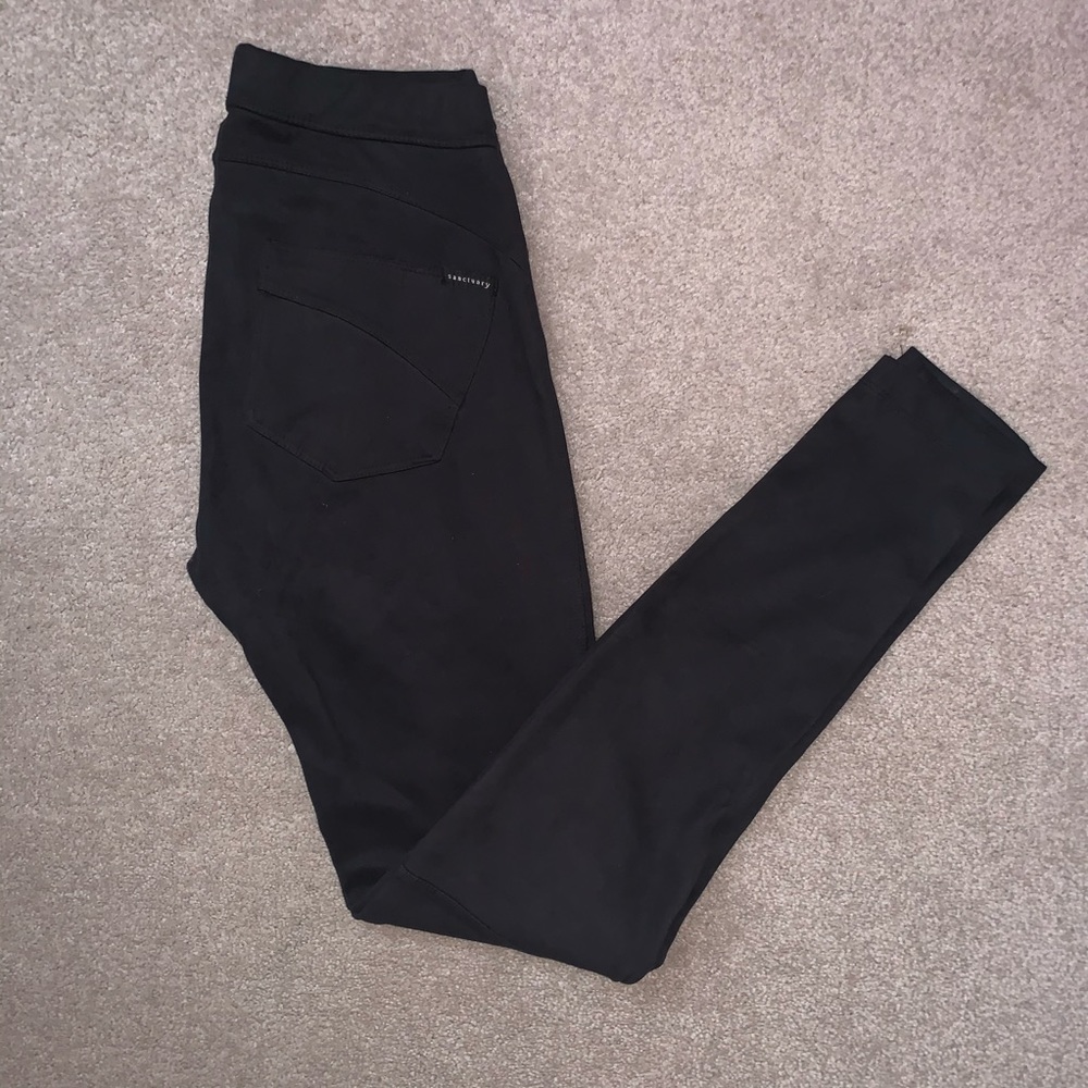 Suede leggings
